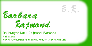 barbara rajmond business card